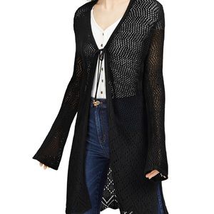 Black knit cardigan